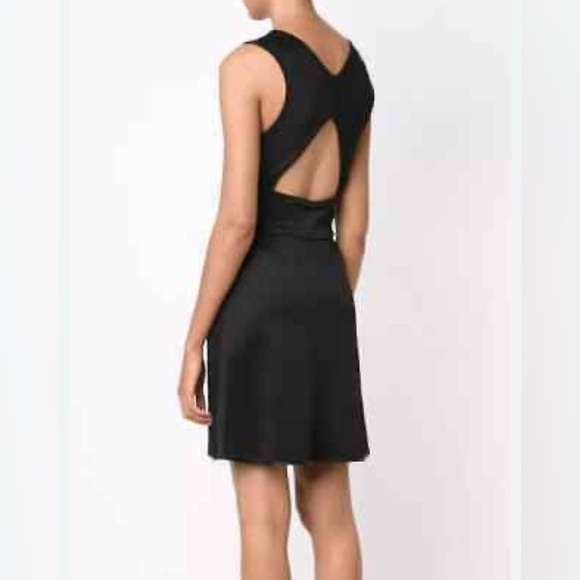 Rag & Bone Astrid little Black Sleeveless Zipper Mini Bodycon A line dress 10 - Picture 1 of 4